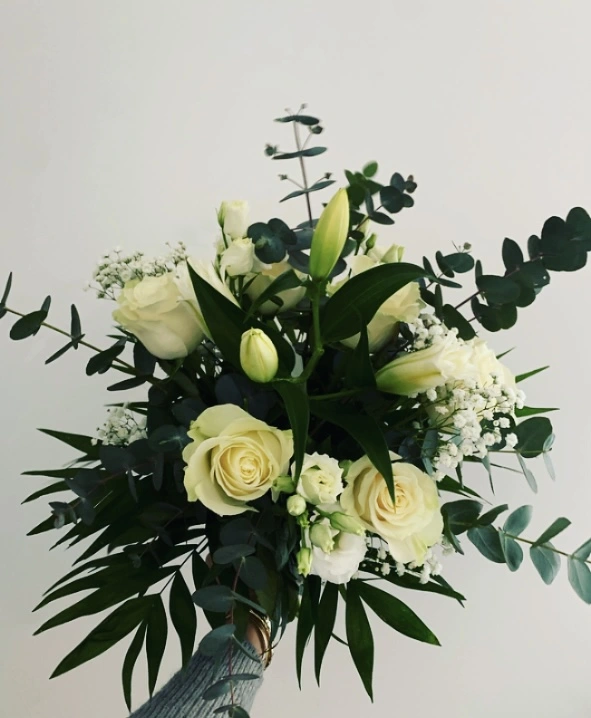 Le bouquet vert et blanc - L'atelier de Mary